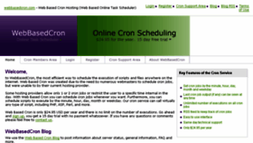 What Webbasedcron.com website looked like in 2018 (5 years ago)