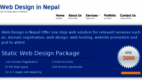 What Webdesigninnepal.com website looked like in 2018 (5 years ago)