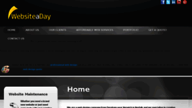 What Websiteaday.co.uk website looked like in 2018 (5 years ago)
