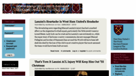 What Westhamfans.org website looked like in 2018 (5 years ago)