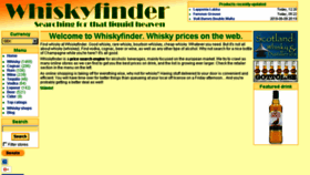 What Whiskyfinder.eu website looked like in 2018 (5 years ago)