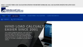 What Windloadcalc.com website looked like in 2018 (5 years ago)