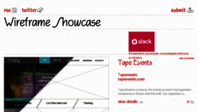 What Wireframeshowcase.com website looked like in 2018 (5 years ago)
