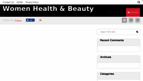 What Womenhealthandbeauty.com website looked like in 2018 (5 years ago)