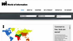 What Worldinformation.com website looked like in 2018 (5 years ago)