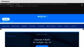 What Wqxr.com website looked like in 2018 (5 years ago)
