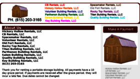 What Werentsheds.com website looked like in 2018 (7 years ago)