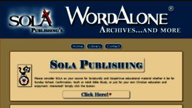 What Wordalone.net website looked like in 2018 (5 years ago)