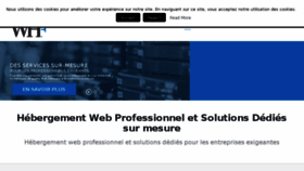 What Web-hebergeur.pro website looked like in 2018 (5 years ago)