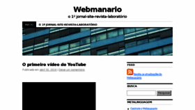 What Webmanario.com website looked like in 2018 (5 years ago)