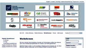 What Werbeformen.de website looked like in 2018 (5 years ago)