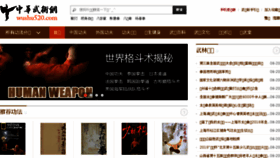What Wushu520.com website looked like in 2018 (5 years ago)
