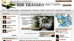 What Wirtrauern.de website looked like in 2018 (7 years ago)