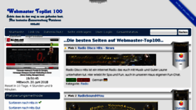 What Webmaster-top100.de website looked like in 2018 (5 years ago)