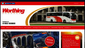 What Worthing-coaches.co.uk website looked like in 2018 (5 years ago)