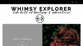 What Whimsyexplorer.com website looked like in 2018 (5 years ago)