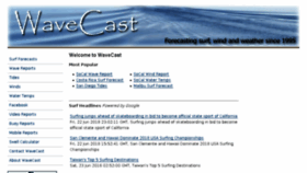 What Wavecast.net website looked like in 2018 (5 years ago)