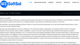 What W3softsol.com website looked like in 2018 (5 years ago)