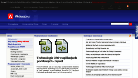What Webinside.pl website looked like in 2018 (5 years ago)