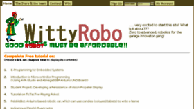 What Wittyrobo.com website looked like in 2018 (5 years ago)