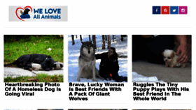What Weloveallanimals.com website looked like in 2018 (5 years ago)
