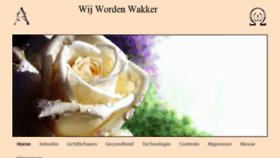 What Wijwordenwakker.org website looked like in 2018 (5 years ago)