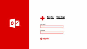 What Webmail.redcross.ca website looked like in 2018 (5 years ago)