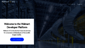 What Walmart.io website looked like in 2018 (5 years ago)
