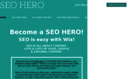 What Wix-seo-expert.com website looked like in 2018 (5 years ago)