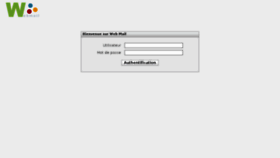 What Webmail.resotic.fr website looked like in 2018 (6 years ago)