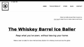 What Whiskeybarreliceballer.com website looked like in 2018 (5 years ago)