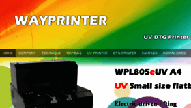 What Wayprinter.com website looked like in 2018 (5 years ago)