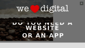 What Weheart.digital website looked like in 2018 (5 years ago)