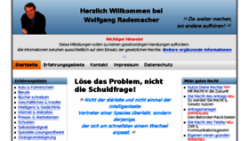 What Wolfgangrademacher.de website looked like in 2018 (5 years ago)