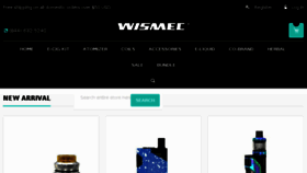 What Wismec.us website looked like in 2018 (5 years ago)