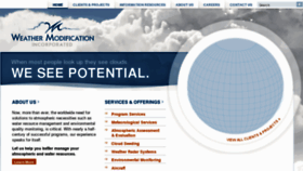 What Weathermodification.com website looked like in 2018 (5 years ago)