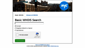 What Whois.nyc website looked like in 2018 (5 years ago)