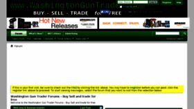 What Washingtonguntrader.com website looked like in 2018 (5 years ago)