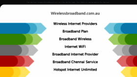What Wirelessbroadband.com.au website looked like in 2018 (5 years ago)