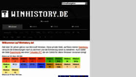 What Winhistory.de website looked like in 2018 (5 years ago)