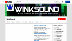 What Winksound.com website looked like in 2018 (5 years ago)