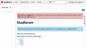 What Wiki.studforum.net website looked like in 2018 (5 years ago)