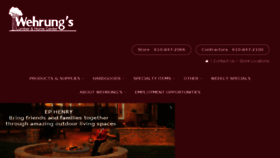 What Wehrungs.com website looked like in 2018 (5 years ago)