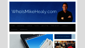 What Whoismikehealy.com website looked like in 2018 (5 years ago)