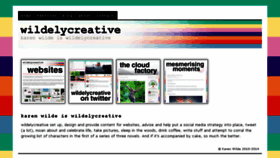 What Wildelycreative.com website looked like in 2018 (7 years ago)