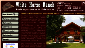 What White-horse-ranch.com website looked like in 2018 (5 years ago)