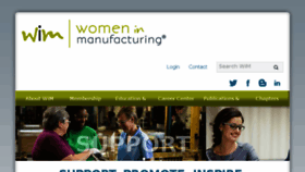 What Womeninmanufacturing.org website looked like in 2018 (7 years ago)