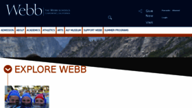 What Webb.org website looked like in 2018 (6 years ago)