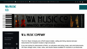 What Wamusic.com.au website looked like in 2018 (5 years ago)