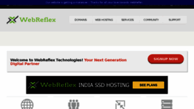 What Webreflex.in website looked like in 2018 (5 years ago)